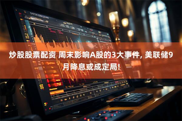炒股股票配资 周末影响A股的3大事件, 美联储9月降息或成定局!